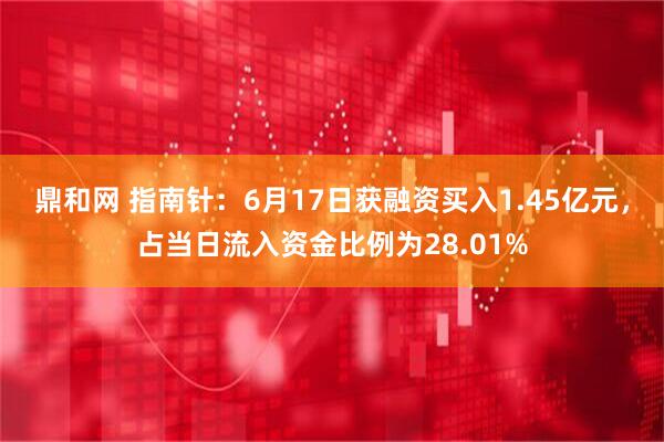 鼎和网 指南针：6月17日获融资买入1.45亿元，占当日流入资金比例为28.01%