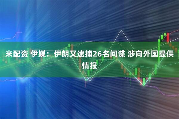 米配资 伊媒：伊朗又逮捕26名间谍 涉向外国提供情报