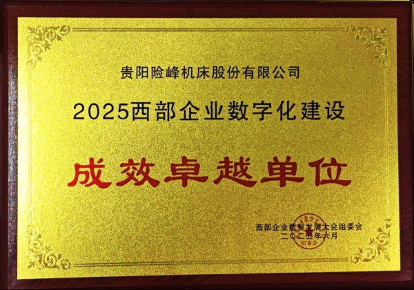 富投恒盈 贵阳险峰获评“2025西部企业数字化建设成效卓越单位”