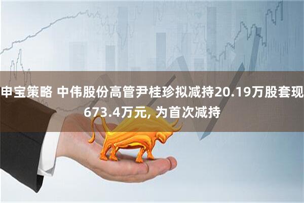 申宝策略 中伟股份高管尹桂珍拟减持20.19万股套现673.4万元, 为首次减持