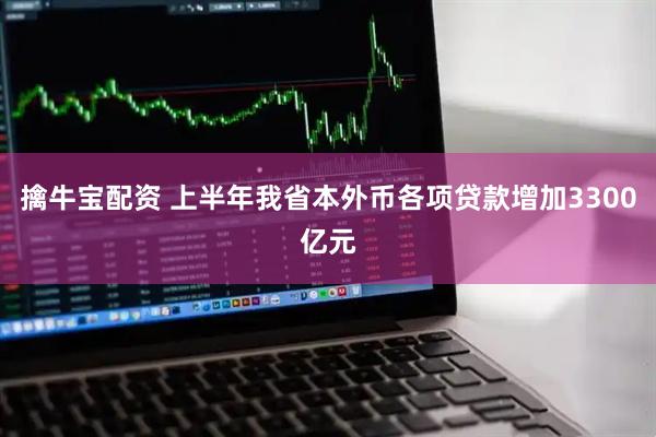 擒牛宝配资 上半年我省本外币各项贷款增加3300亿元